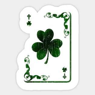 clover card Saint Patrick's Day Sticker